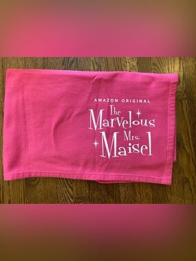 Marvelous Mrs Maisel Rare Pink Stadium Blanket - Amazon FYC Swag - 50” x 60”